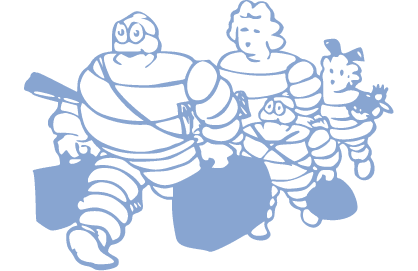 The Michelin Man and his family