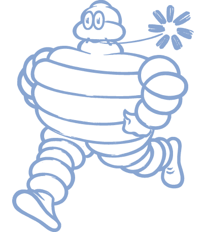 The Michelin Man and his flower