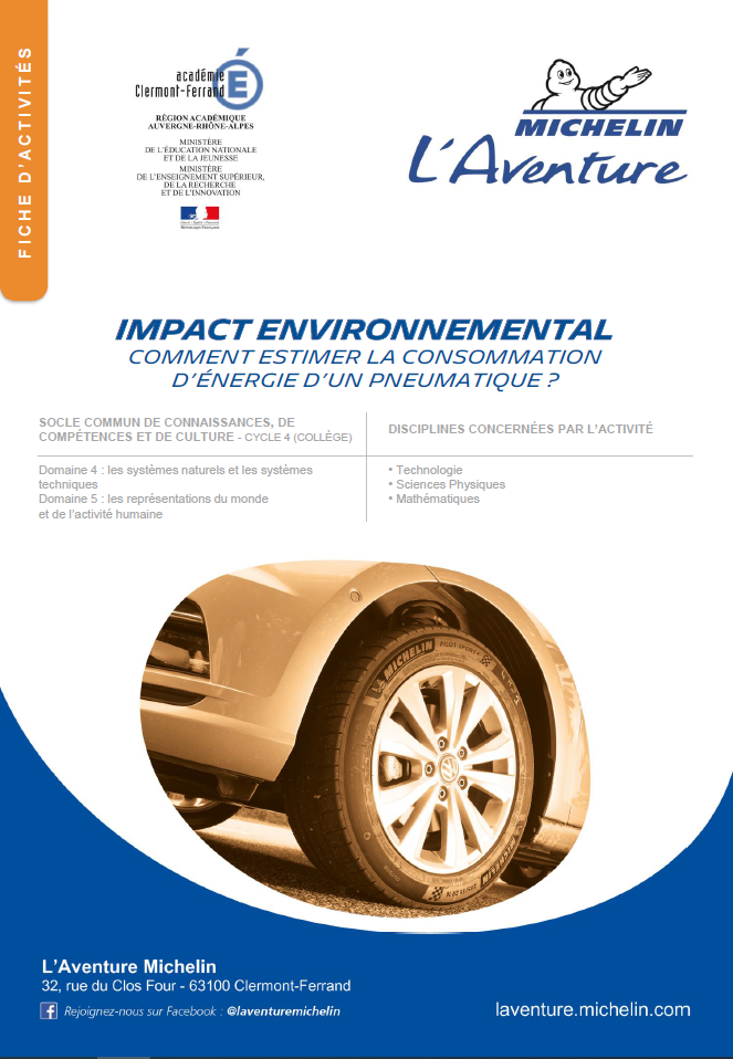 How is a tyre’s energy consumption estimated?