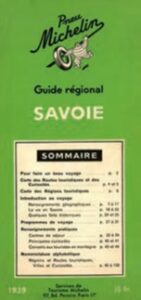 Guide Vert Savoie - 1939